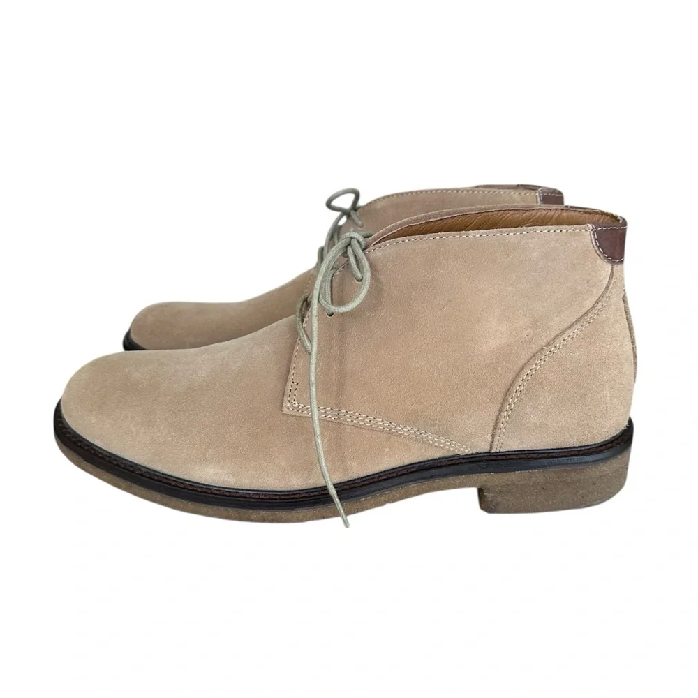 JOHNSTON & MURPHY Suede Chukka‎ Boots Tan Desert Men’s 7.5 Quiet Luxury Heritage
